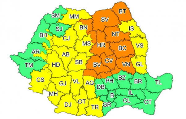 Másodfokú viharriasztást adott ki Székelyföld nagy részére a meteorológiai szolgálat