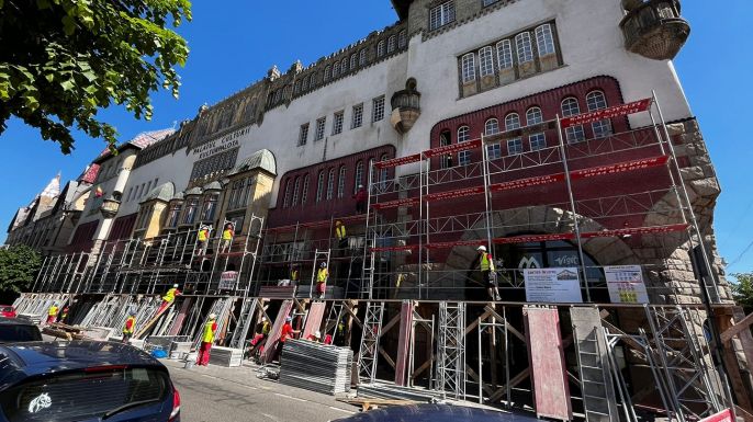 Haladnak a Kultúrpalota felújítási munkálatai (X)