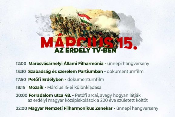 Március 15. az Erdély TV-ben