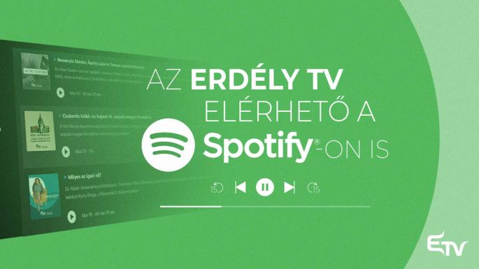 A Spotify-on is elérhetők az Erdély TV műsorai