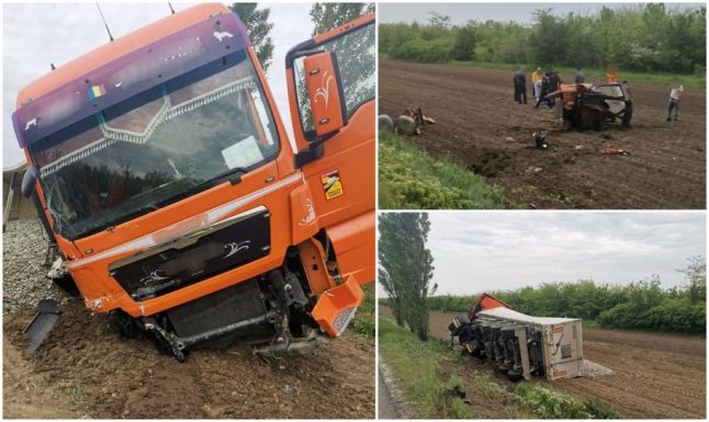 Súlyos baleset: traktor és teherautó ütközött, egy férfi életét vesztette
