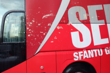 Tojással dobálták meg a Sepsi OSK csapatbuszát Bukarestben