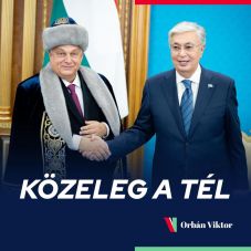 Orbán Viktor kazah népviseletben jelentette be: Közeleg a tél!