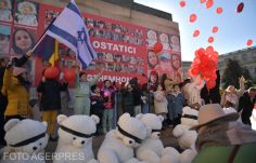 Az elrabolt és Gázában fogvatartott gyermekek elengedését követelték a bukaresti tüntetésen
