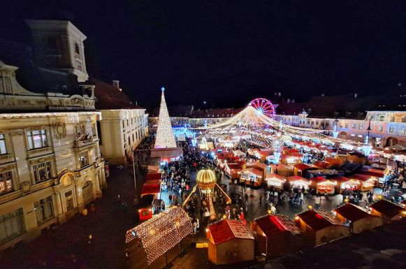Mesébe illő képek: megnyílt a nagyszebeni karácsonyi vásár