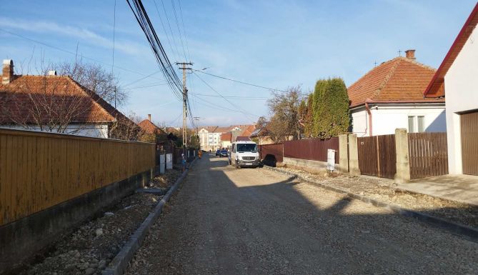 Kézdivásárhely: elvégezték az Eminescu utca alapozását