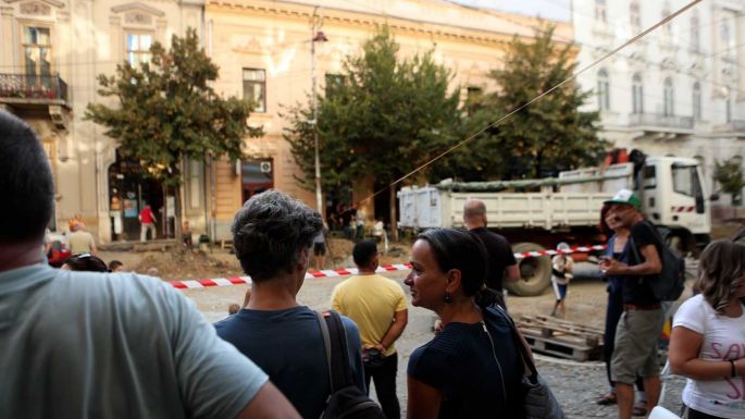 Polgármester nélkül avatták fel az Egyetem utcát Kolozsváron