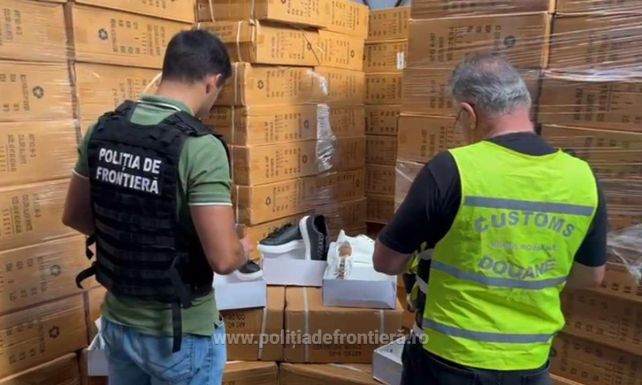 Több mint hatmillió eurós „fogás” – hamisított sportcipőket foglalt le a határőrség