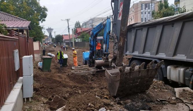 Zajlik a kézdivásárhelyi Eminescu utca korszerűsítése