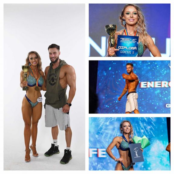 Élete első testépítő versenyén bajnok lett az erdélyi lány: sikereit szintén testépítő, személyiedző-kedvesének köszönheti