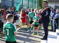 Multifunkcionális sportpályát és felújított sporttermet adtak át Krasznán