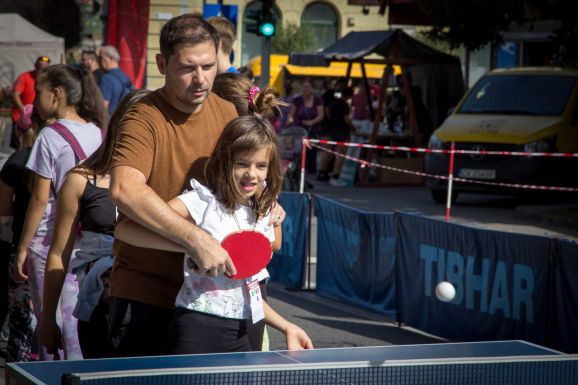 Közel 500 gyermek sportolt Sepsiszentgyörgy központjában