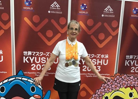 Bejárta a világot a kolozsvári világbajnok senior úszó, Maier-Orosz Judit