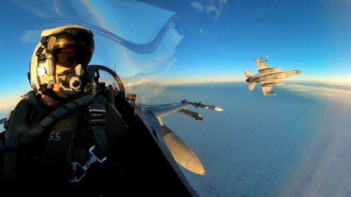 Két orosz repülőgépet fogtak el a román F-16-osok