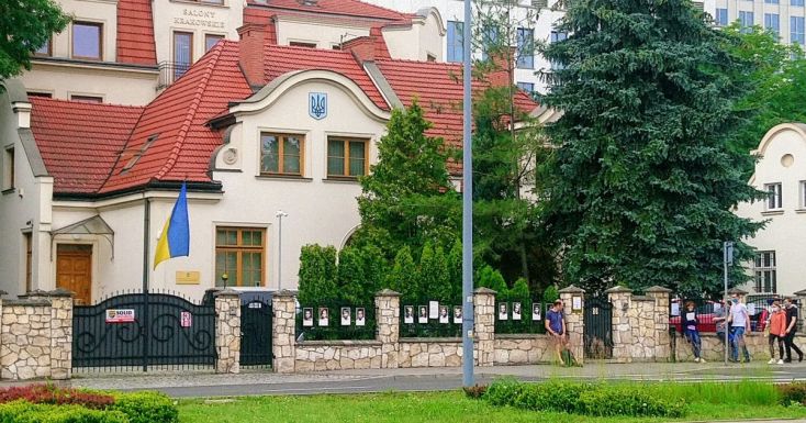 Krakkóban felgyújtotta magát egy férfi az ukrán konzulátus előtt