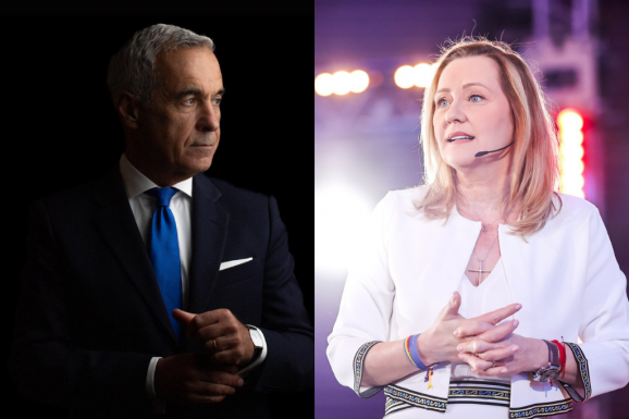 Államelnökjelöltek televíziós vitája: nagy a káosz és az egymásra mutogatás