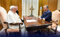 Ferenc pápával találkozott Orbán Viktor