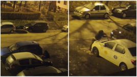 23 autót rongáltak meg egy kolozsvári utcában, a rendőrség keresi a tetteseket