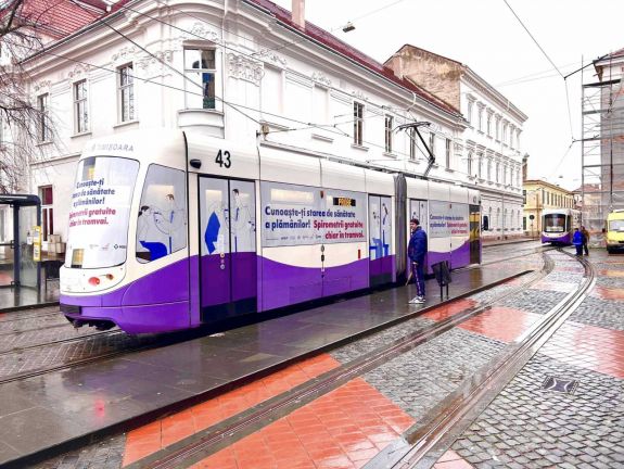 Orvosi szűrővizsgálat a temesvári villamosokon