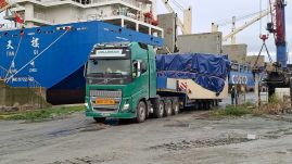 Megérkezett Konstancára a kolozsvári metró fúróberendezése