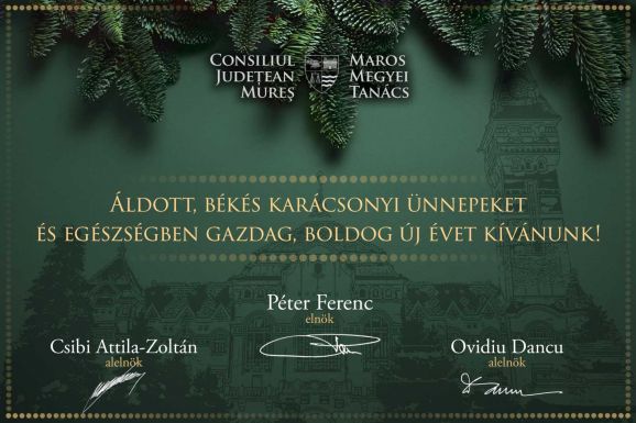 Áldott ünnepeket kíván Maros Megye Tanácsa (X)