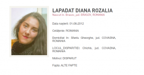 Kovászna megye: eltűnt egy 12 éves lány