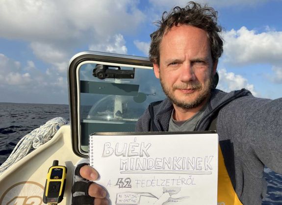 Tévedésből ki akarták menteni, végül törött ujjal is elérte a Kanári-szigeteket Rakonczay Gábor (INTERJÚ)