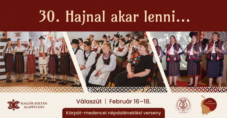 Még lehet jelentkezni Kárpát-medence egyik legszínvonalasabb népdaléneklési versenyére