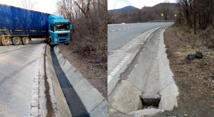 Kovászna megye: gázolaj ömlött ki egy Sepsibükszádnál balesetező kamionból