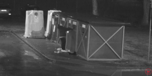 Hulladéktárolónak esett neki egy férfi Sepsiszentgyörgyön (VIDEÓ)