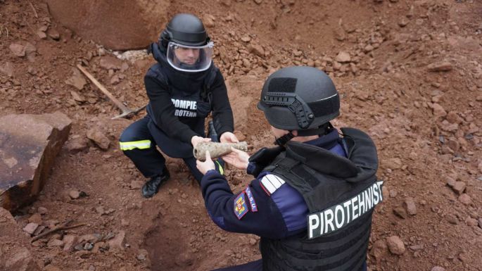 Világháborús gránátokat semmisítettek meg Tusnádon