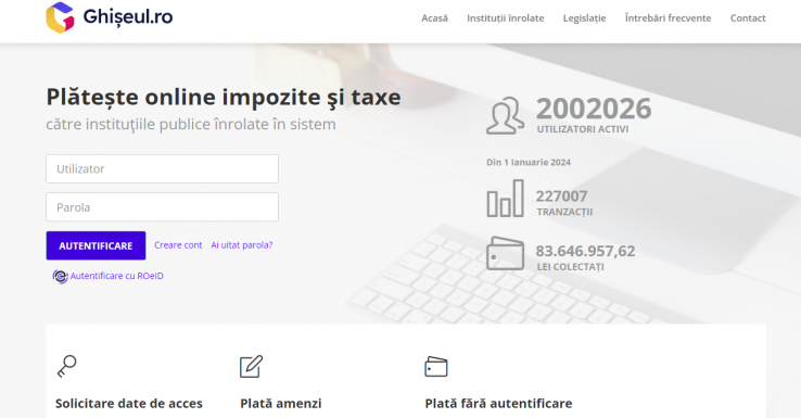 Már kétmillióan intézik befizetéseiket a Ghişeul.ro platformon