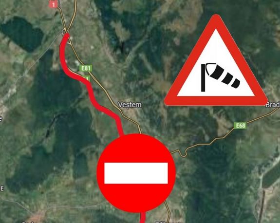 FRISSÍTVE: Lezárták a forgalmat az A1-es autópálya egy szakaszán – a széllökések felboríthatnák a kamionokat