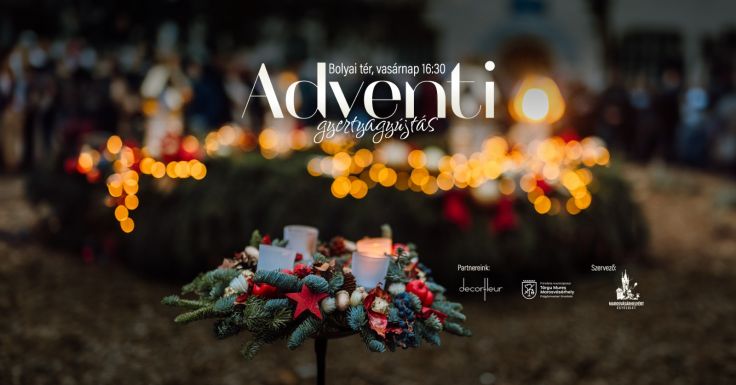 Negyedik alkalommal állítanak óriás adventi koszorút Marosvásárhelyen