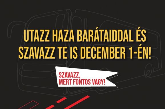 Ingyenes hazautat biztosít két diákszervezet, hogy a fiatalok otthon szavazhassanak december 1-jén