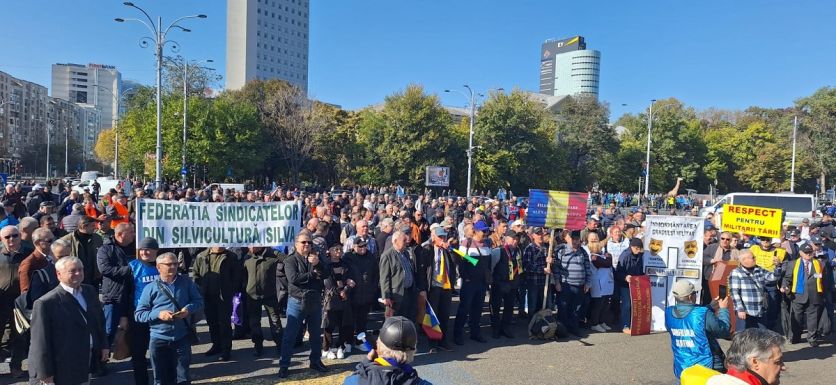 Bukarestben tüntetnek az erdészek