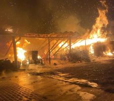 Mezőgazdasági gépek váltak a tűz martalékává