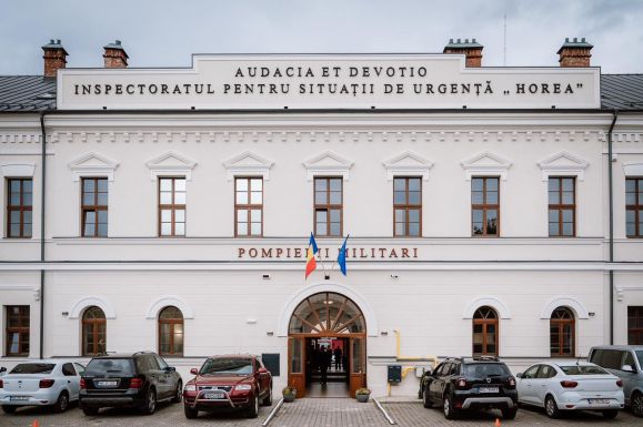 Teljesen megújult a marosvásárhelyi tűzoltóság közel 100 éves székháza