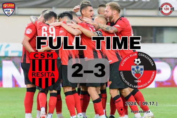 Liga 2: Kétszer is leadta előnyét az FK Csíkszereda, de a hajrában esett öngóllal nyert Resicabányán