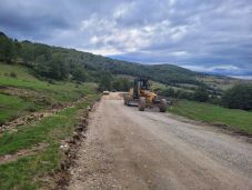 Építik a homoródalmási utat a Vargyas-szoros felé