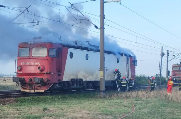 Már megint kigyulladt egy személyvonat mozdonya