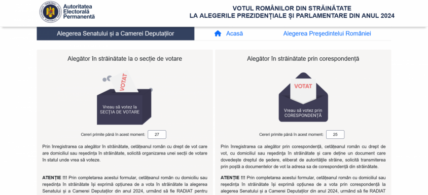 Elkezdődött a külföldön élő román állampolgárok választási regisztrációja