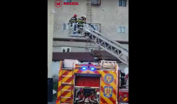 Egy teraszon meggyulladt kanapé okozott riadalmat Kolozsváron