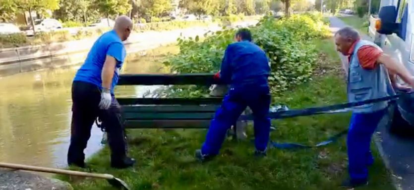 Sorozatosak a rongálások: padok a Turbina-árokban, letört fa a Bolyai tetőn