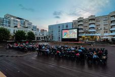 Szabadtéri mozizás Szatmárnémetiben