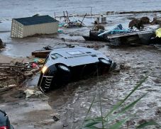 Özönvíz pusztított a tengerparton