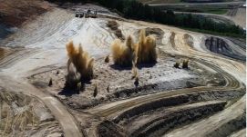 Robbantások voltak az észak-erdélyi autópálya épülő szakaszán