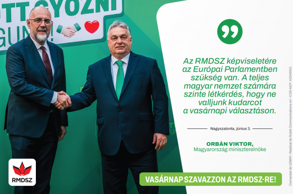 Vasárnap szavazzon az RMDSZ-re!