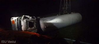 Felborult egy autógázt szállító tartálykocsi