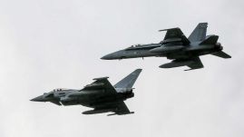 Akcióban az Eurofighter Typhoonok a Kogălniceanu támaszponton